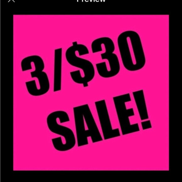 ❤️3/$30 SALE STARTS HERE! Bundle 3 Items with the Red Heart & Send $30 Offer! :) - Picture 1 of 1